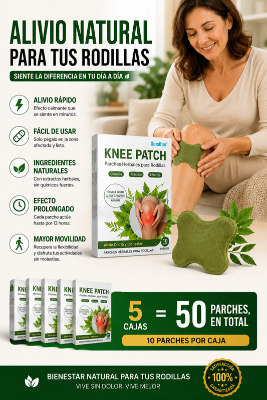 RodiAlivio® | 50 parches para el dolor de rodilla